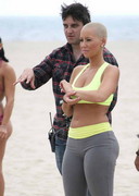 Amber Rose in spandex