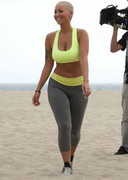 Amber Rose in spandex