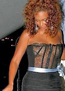 Beyonce see through top