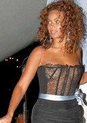 Beyonce see through top