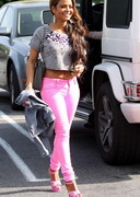 Christina Milian in pink jeans