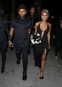 Karrueche Tran in a sexy dress