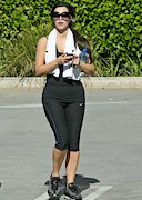 Kim Kardashian in spandex