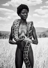 African nude model