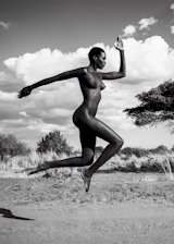 African nude model