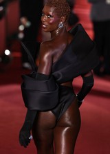 Jodie Turner-Smith legs on the red carpet