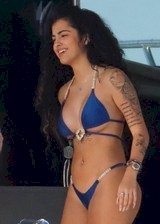 Malu Trevejo in a bikini