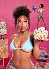 Megan TheeStallion in a birthday bikini