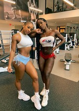 Fit ebony babes