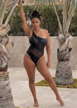 Sanaa Lathan barely covers her hot ass in a sexy photoshoot