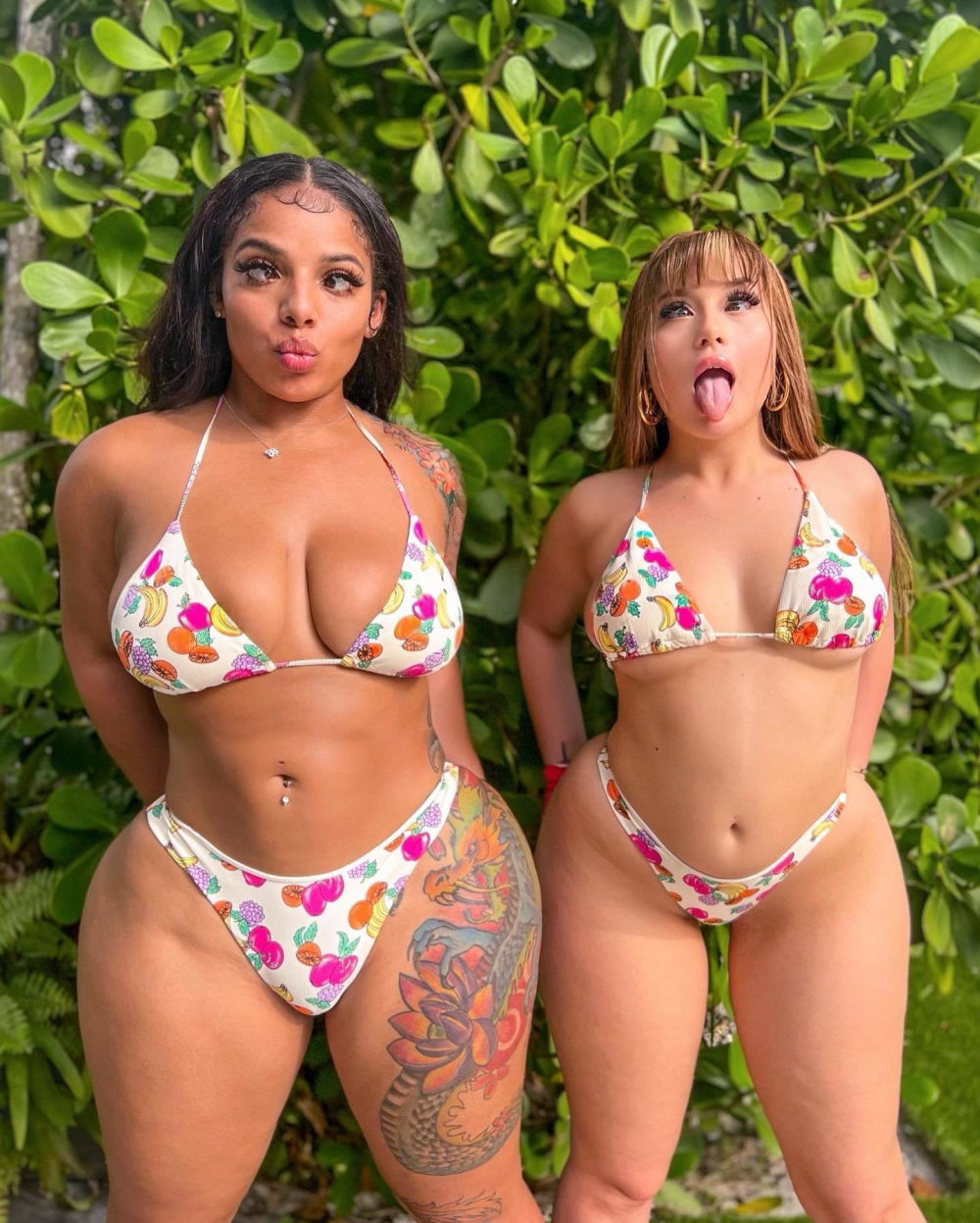 1000px x 1247px - Kkvsh And Soloco4coco In Bikini Showing Off Their Big Fat Ass
